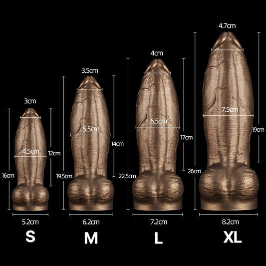 Soft Silicone Stretch Dildo | Maru | Kikuchi Toys PLATINUM-CURED SILICONE SIZE CHART