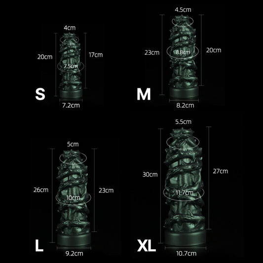 Thorn Totem - Mr. Kikuchi's Special - Kikuchi Toys Fantasy Dildo SIZE CHART