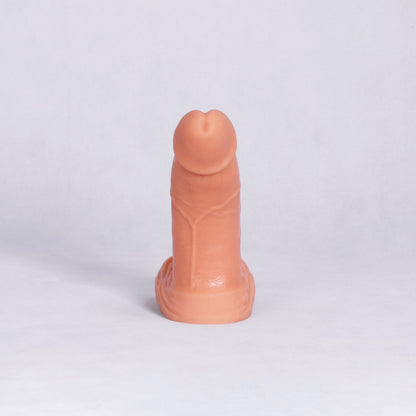 Realistic platinum-cured silicone DualDensity™ Stretch Dildo | Apollo | Kikuchi Toys FRONT VIEW