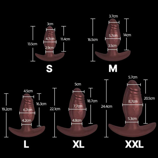 Ultra-Soft Silicone Long-Wear Plug | Haven | Kikuchi Toys SIZE CHART