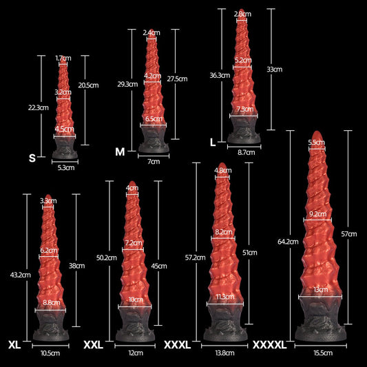 Kraken--Kikuchi Toys SIZE CHART SILICONE TOY DEPTH EXPLORATION