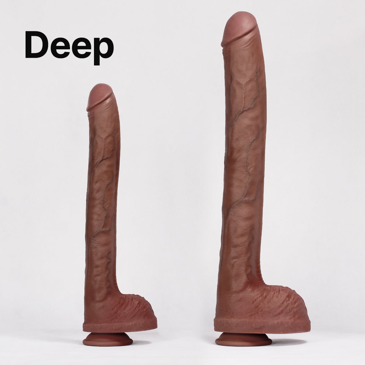 Panther Series - Super Realistic Stretching Dildos - Kikuchi Toys - PANTHER DEEP, FULL VIEW